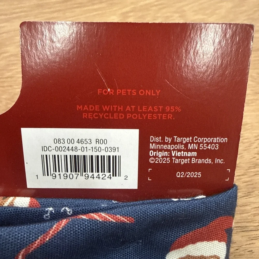 Christmas Pet Bandanna Adjustable Size To Fit All Wonder Shop